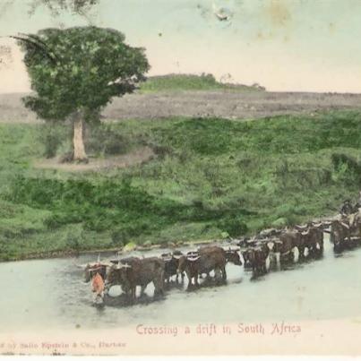 Crossing a drift in South Africa