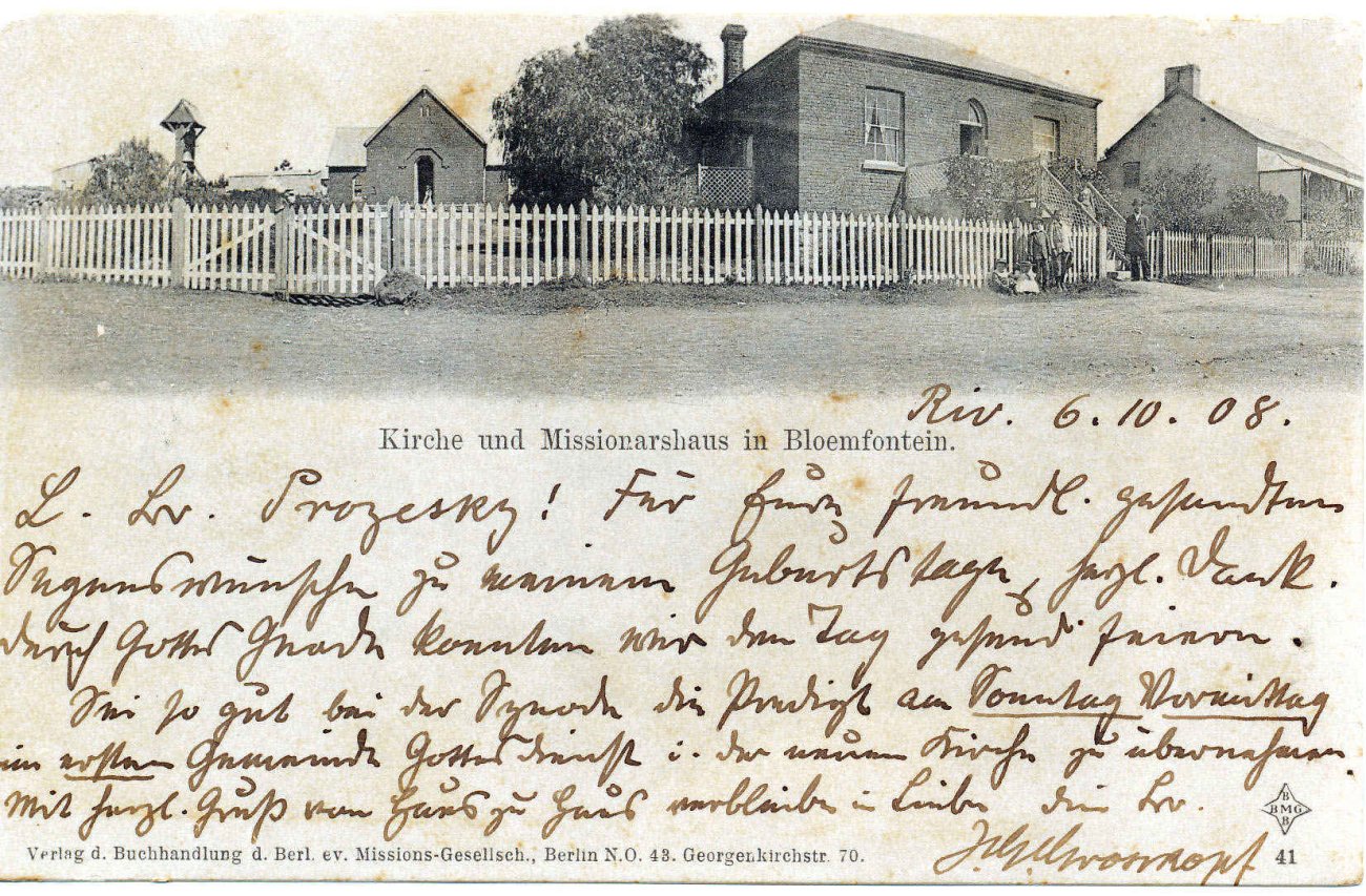 Missionary House Bloemfontein front