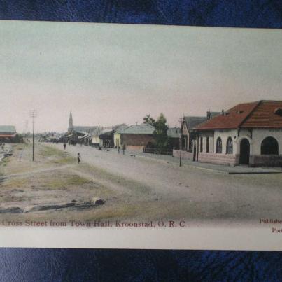 Cross Street From Town Hall, Kroonstad, Orange River Colony, South Africa 1907