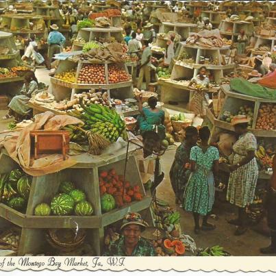 Jamaica, Montego Bay, Interior of the Market