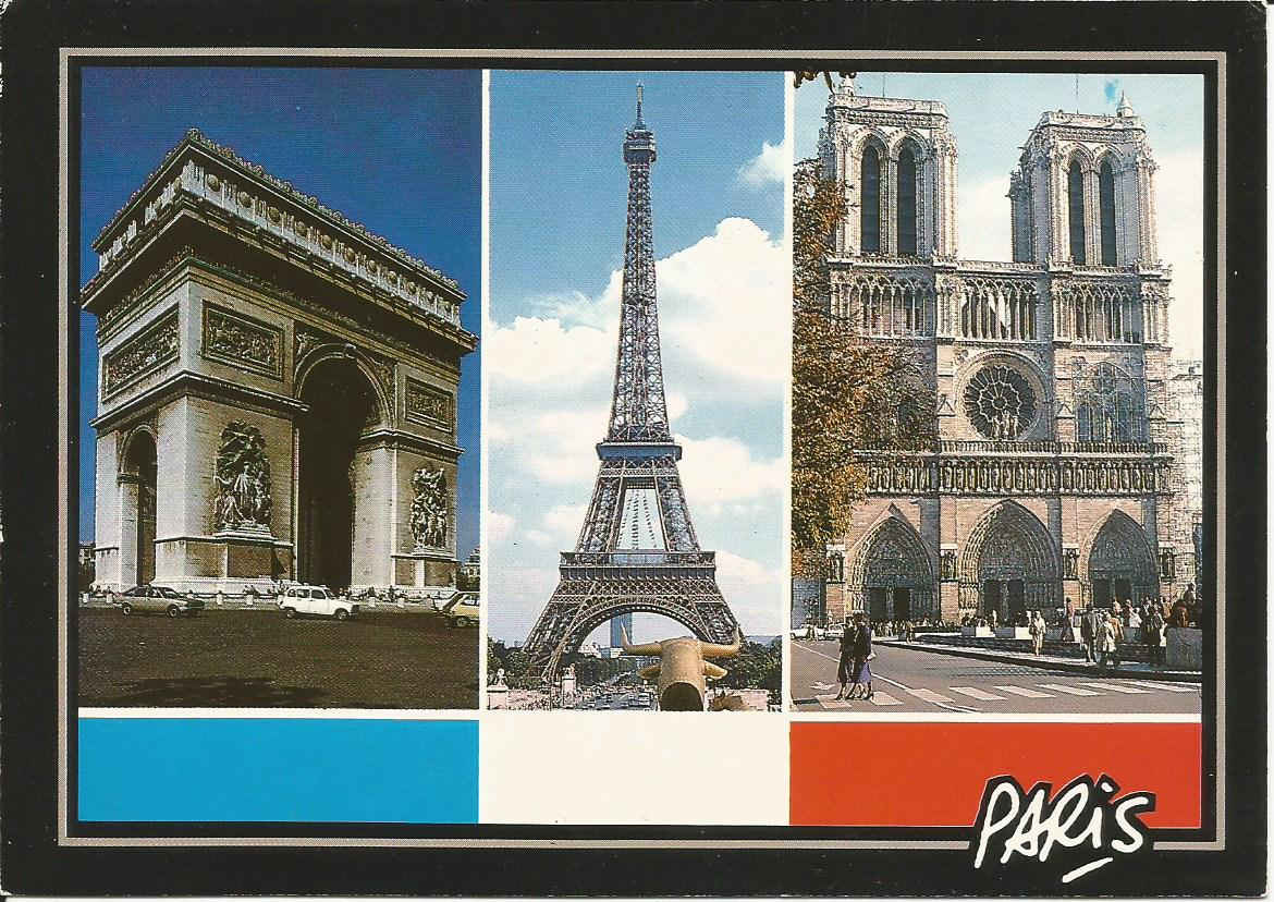 Parys, L'Arc de Triomphe - La Tour Eiffel - Notre-Dame