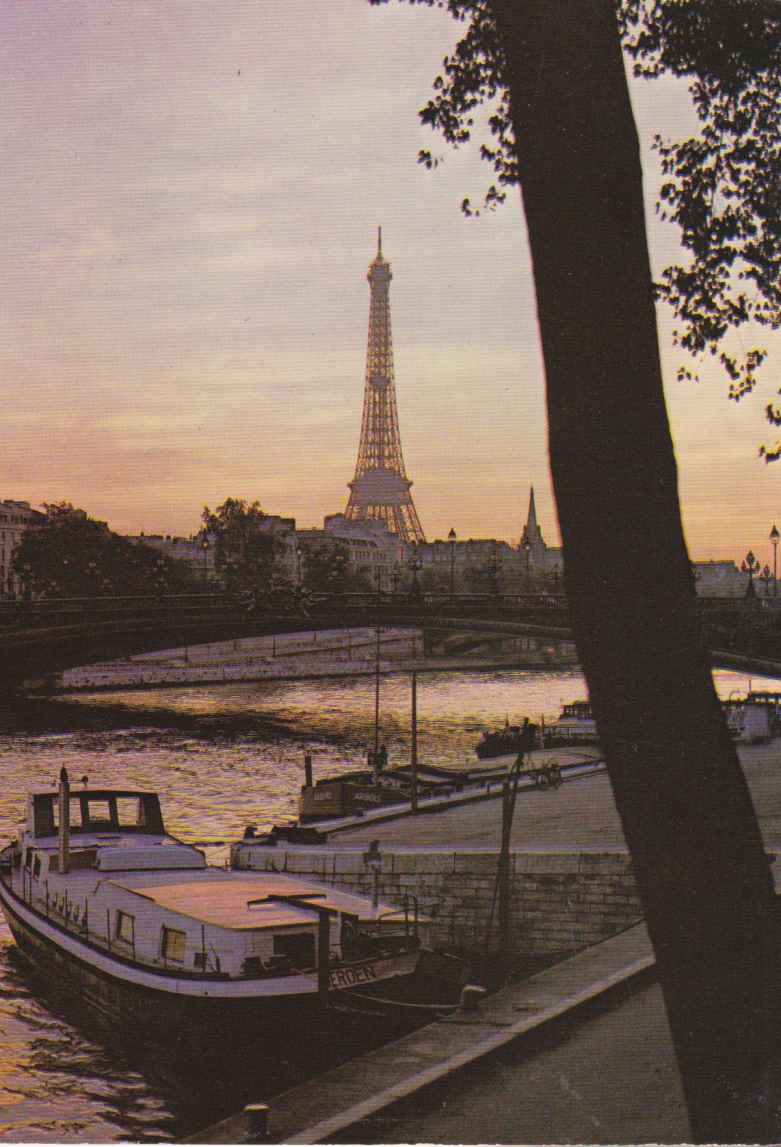 Sunset on the Seine, Paris