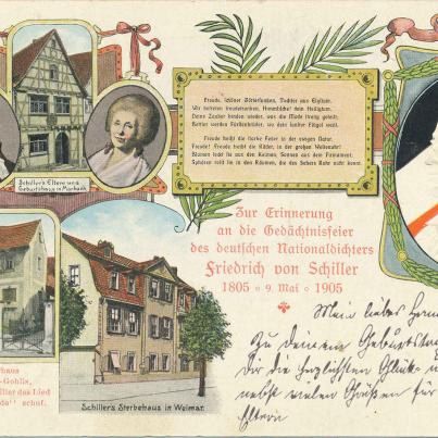 Von Schiller Sterbehaus 100yr front
