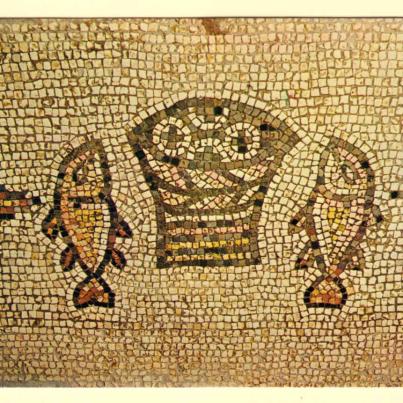 Tabgha loaves and fishes mosaic
