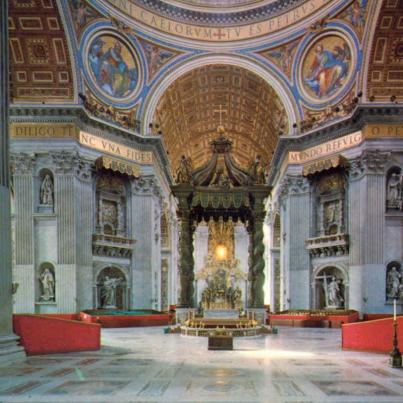 Interior St Peter's Basilica Vatican City
