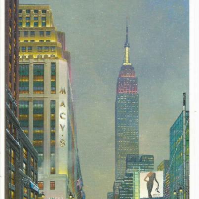New York, Macy's and the Empire State Building by Alexander Chen