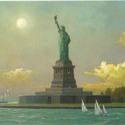 New York, Liberty Island by Alexander Chen