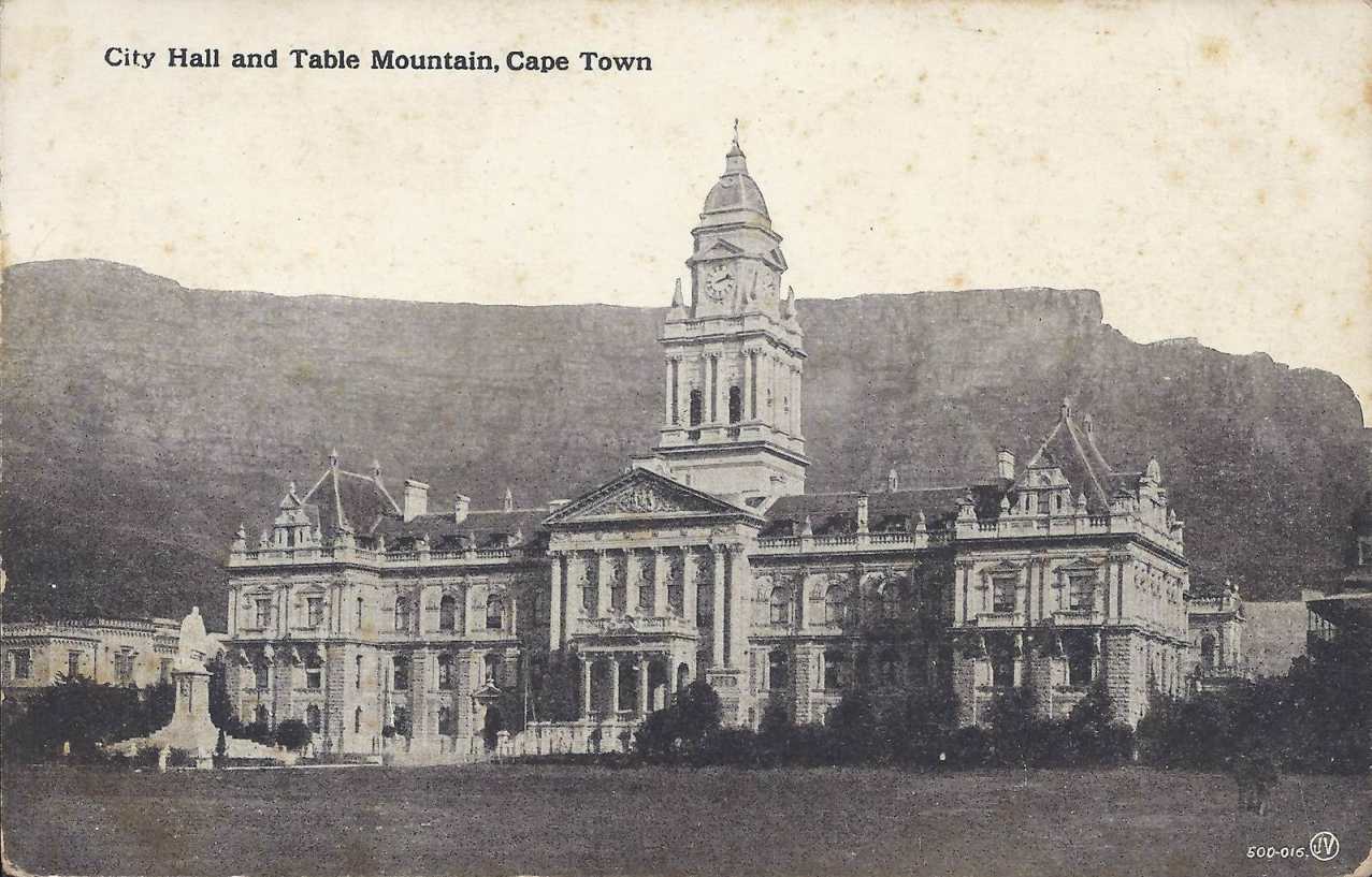 Table Mountain and City Hall Cape Town