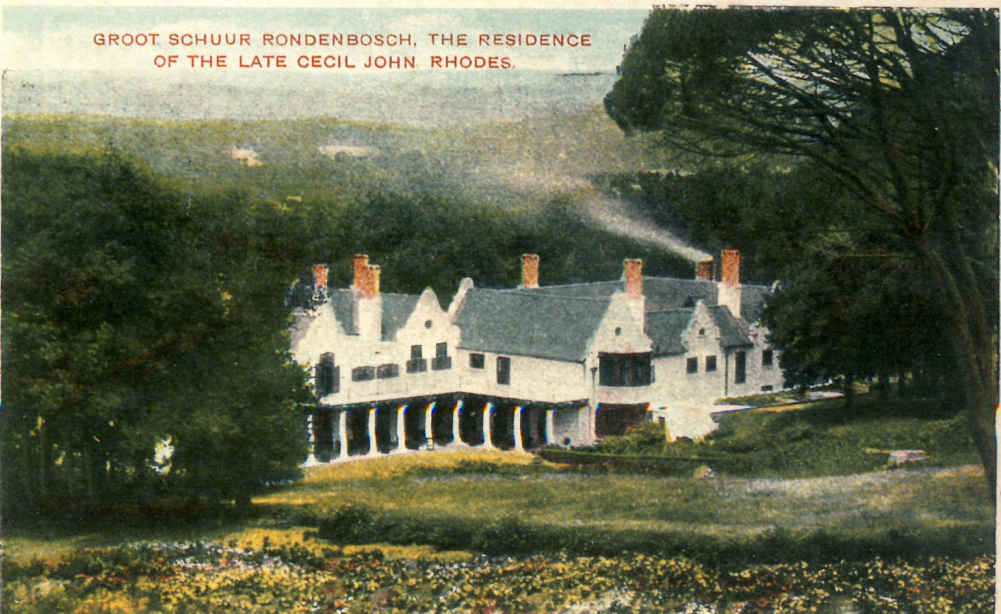 CAPE TOWN, Rondebosch,Groote Schuur Residence of the Late Cecil John Rhodes