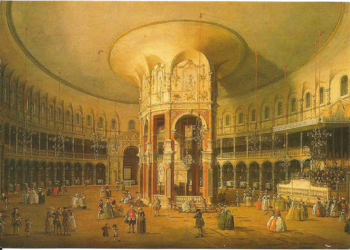 London, Interior of the Rotunda at Ranelagh by Giovanni Antonio Canal (1697-1768)